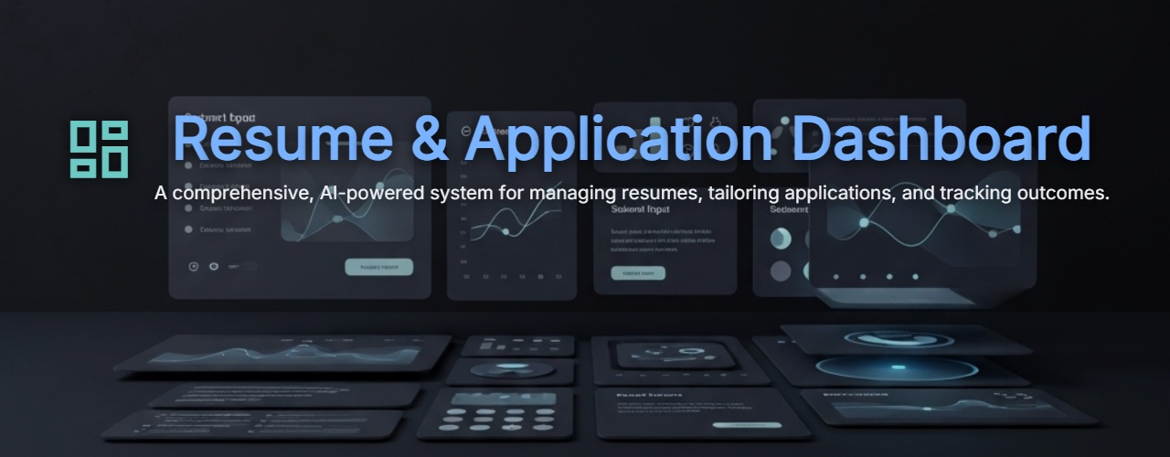 Resume & Application Dashboard